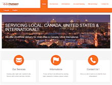 Tablet Screenshot of championcourrier.com